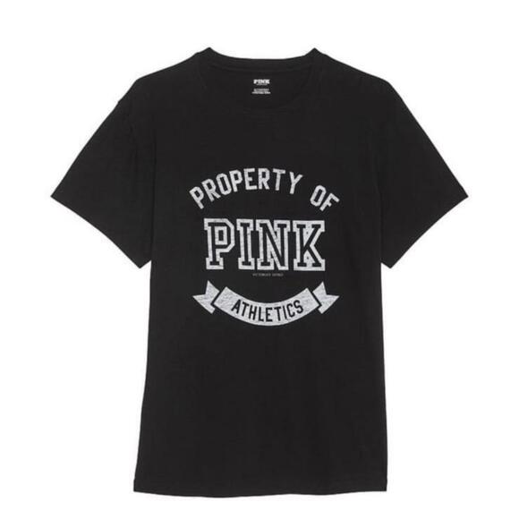 Victoria Secret PINK Campus Cotton Tee - Picture 1 of 3